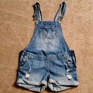 Maternity overall shorts